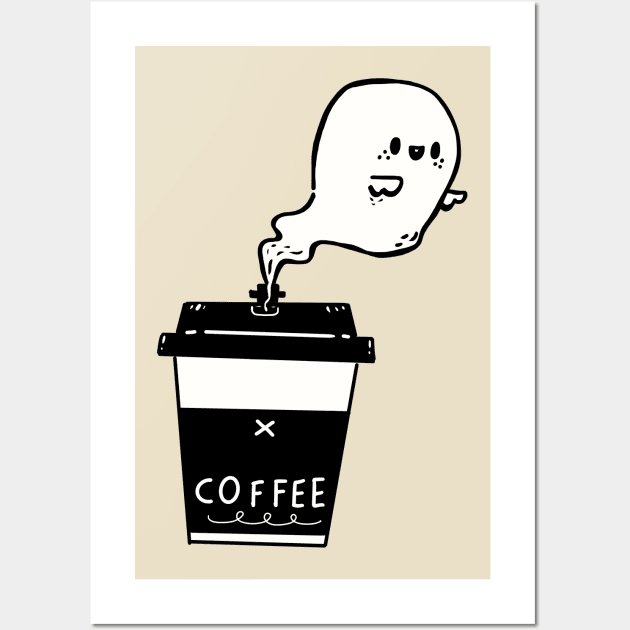 Perfect Boo Coffee Wall Art by Fluffymafi